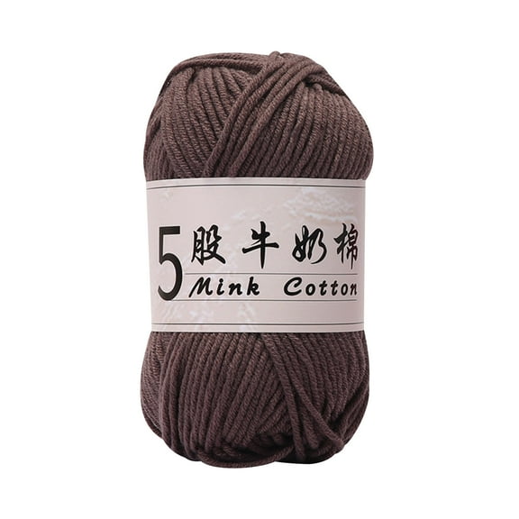 geerera Clearance 5-Ply Milk Cotton Knitting Yarn, Soft Crochet Thread for DIY Crafts & Handmade Sweaters
