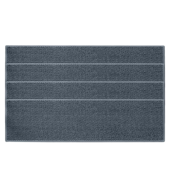 geerera 8x30in Flax Non Slip Stair Treads 4 Pack Quality Material With Rubber Backing Indoor Washable Stair Mats For Wooden Steps Pet Kids Friendly Stair Rug