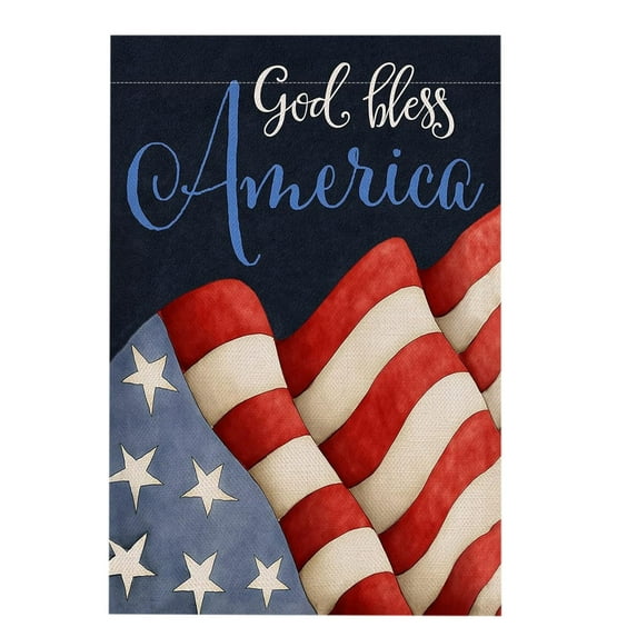 geerera Clearance Garden Flag Double Sided USA Flag USA 4th July Independence Day Home Farmhouses Decor 12x18 Inch
