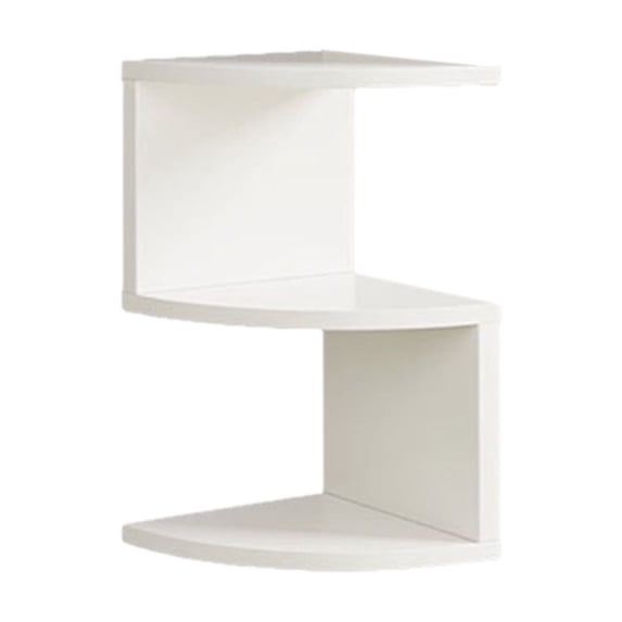 geerera Corner Wall Shelf, No-Drill Storage Organizer for Bedroom Living Room Kitchen, Space-Saving Corner Bookshelf