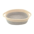 thumbnail image 1 of geerera Cotton Rope Storage Basket, Oval Woven Snack Toy Holder, for Living Room Organization, Handled Storage Bin, Decorative Basket, 1 of 6