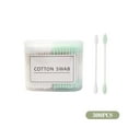 thumbnail image 1 of geerera Cotton Swabs Precision Pointed, Double Side Tightly Wrapped Cotton Tips Paper Stick Soft Gentle Lint-Free Cruelty-Free, Pointy & Round for Makeup, Personal Care, Crafts (300 Count ), 1 of 6