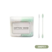 geerera Cotton Swabs Precision Pointed, Double Side Tightly Wrapped Cotton Tips Paper Stick Soft Gentle Lint-Free Cruelty-Free, Pointy & Round for Makeup, Personal Care, Crafts (300 Count )