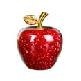 thumbnail image 1 of geerera Crystal Apple Paperweight, Glass Figurine with Rhinestones, Decorative Collectible, for Desk Decor, Home Display, Gift Giving, 1 of 6