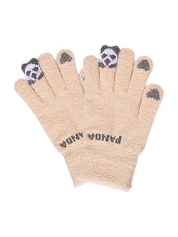 geerera Cute Panda Winter Touchscreen Gloves Warm Cozy Soft Thick Fleece Gloves Gifts for Christmas