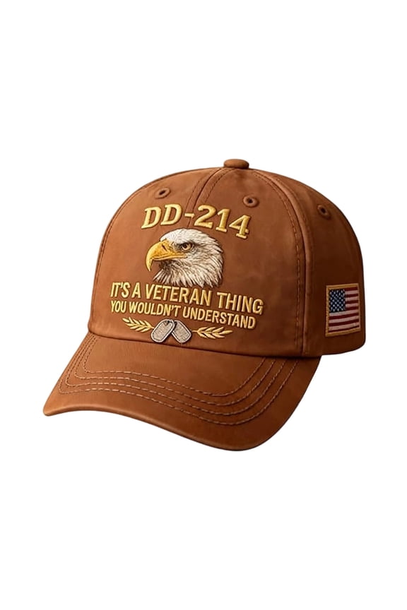 DD-214 Veteran Baseball Cap, 'This Is A Veterans Thing' Patriotic Embroidered Hat, Military Service Cap for Men, Retired Soldier Gift, Patriotic Day Apparel