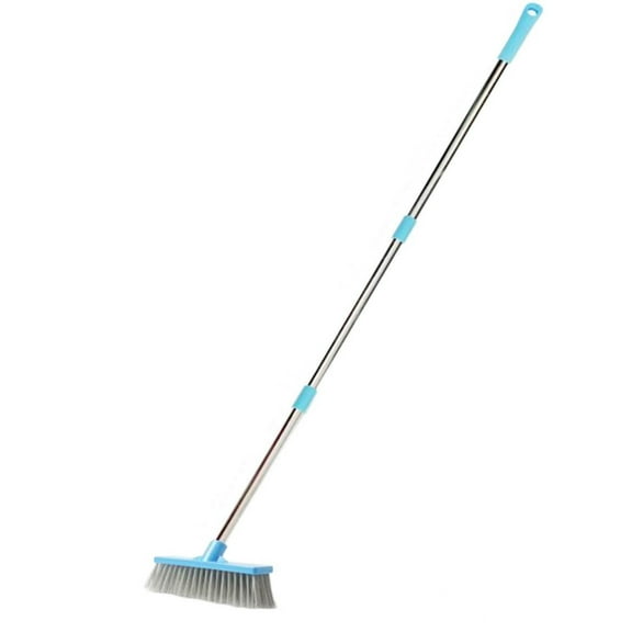 geerera Deck Brush with Long Handle, Floor Scrub Brushes for Cleaning Shower, Stiff Bristle Scrubbing Brush,Adjustable Length Floor Scrubber Brush for Bathroom, Bathtub, Tile Floors, Garage and Patio