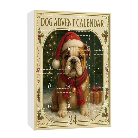 geerera Dog Advent Calendar 2025, 24 Dog Tag Ornaments, Christmas Countdown Calendar for Pet Lovers, Holiday Gift for Dog Owners