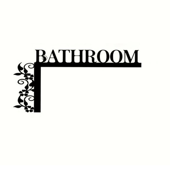 geerera Door Decorations BATHROOM Slogan Letters Door Decorations Slogan Decorative Hanging Signs Stylish Home Decoration
