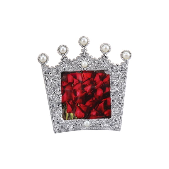 geerera European Pearl Inlaid Photo Frame, French Resin Wedding and Portrait Frame, Exquisite Home Decor Display Frame, Mantel Decor, Gift for Her