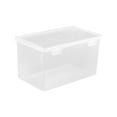 thumbnail image 1 of geerera Extra Large Capacity Plastic Pencil Box, Stackable Pen Box Office Supplies Storage Organizer Box for Gel Pens Erasers Tape Pens Pencils Mark Crayon, 1 of 9
