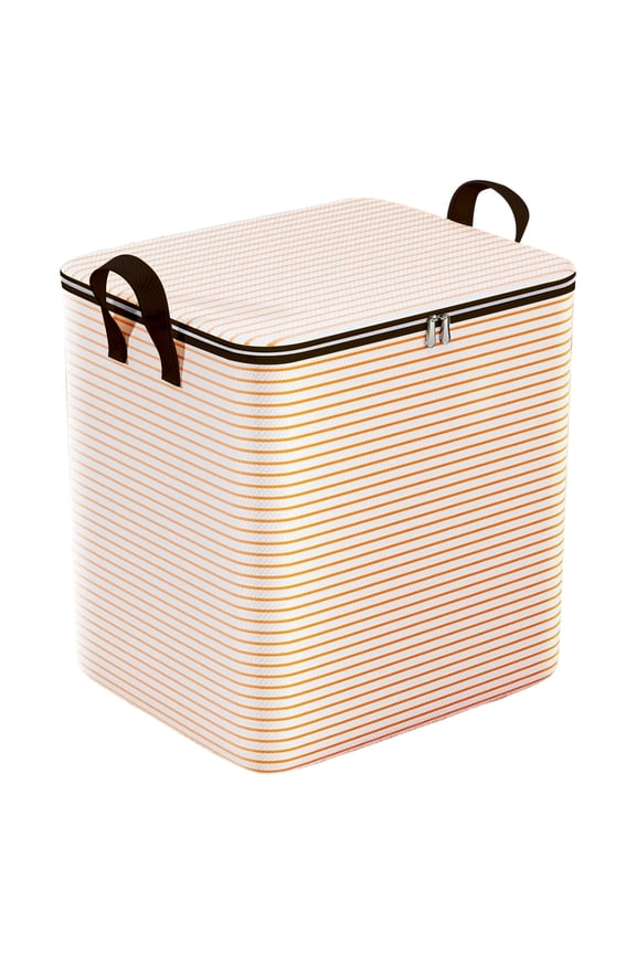 Extra Large Clothes Storage Box, Foldable Fabric Wardrobe Organizer with Zipper for Home Moving or Storage