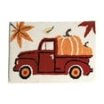 thumbnail image 1 of geerera Fall Bathroom Rug, Cute Bath Mat, Pumpkin Maple Leaves Shaped Floor Mat,Extra Soft Fluffy Absorbent Non-slip Bathtub Mat for Shower Bedroom Door Thanksgiving Halloween Decor, 1 of 6