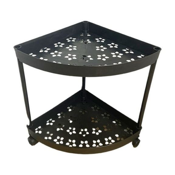 geerera Freestanding Bathroom Shelf, Corner Storage Rack for Toiletries, Bathroom Organizer, Space Saving Shelf