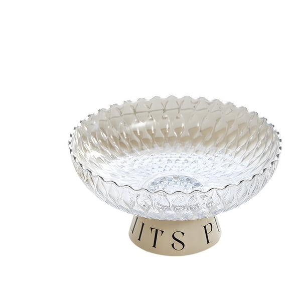 geerera Fruit Tray, High Footed Fruit Basket, Cream Style Candy Snack Tray, Large Capacity Fruit Tray,Centerpiecefor Living Room Coffee Table Dining Table