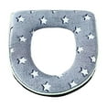thumbnail image 1 of geerera Glow in Dark Toilet Seat, Winter Warm Plush Toilet Cover, Washable Zipper Seat, for Bathroom Decor, 1 of 6
