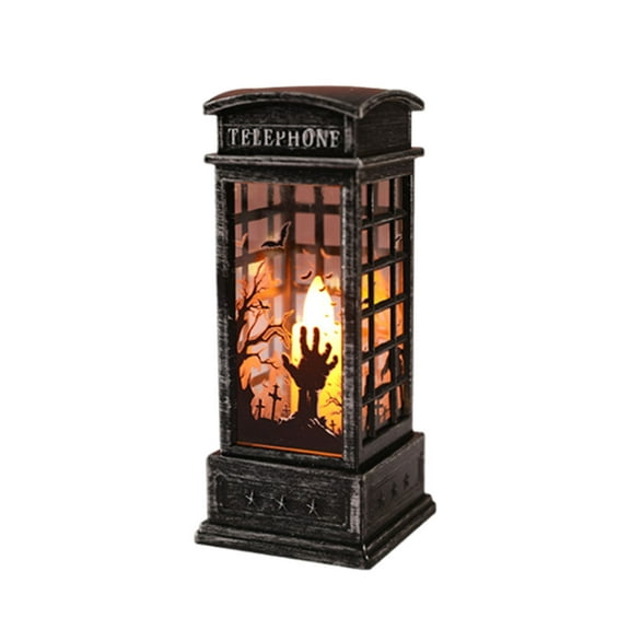 geerera Halloween Ghost Projection Lamp, LED Vintage Lantrn, Spooky Decor for Indoor/Outdoor Parties