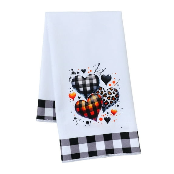 geerera Halloween Kitchen Towel,18x28 Inch Halloween Hand Towel, Decorative Absorbent Tea Dishcloth for Kitchen Bathroom Decor