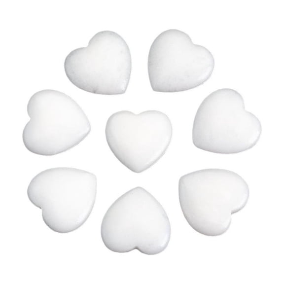 geerera Heart Shaped Worry Stones Set, 15-Piece Assorted Polished Stone Rocks with Smooth Texture, Stress Relief Palm Stones for Anxiety Relief, Decorative Display