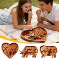 thumbnail image 1 of geerera Highland Cow Shaped Charcuterie Board, Wooden Serving Tray, Cheese Platter with Compartments, for Cheese, Meat, Fruits, Rustic Style for Entertaining, Kitchen Decor, Housewarming Gift, 1 of 7