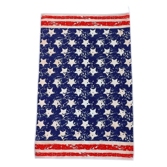 geerera Independence Day Patriotic Dish Towel - Kitchen Hand Towel for Holiday Cooking & Decor