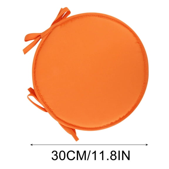 geerera Indoor Outdoor Round Stool Chair Cushions,Bistro Seat Cushion with Ties,Non Slip Cushions Pad for Dining Garden Sofa Couch, 12 inch