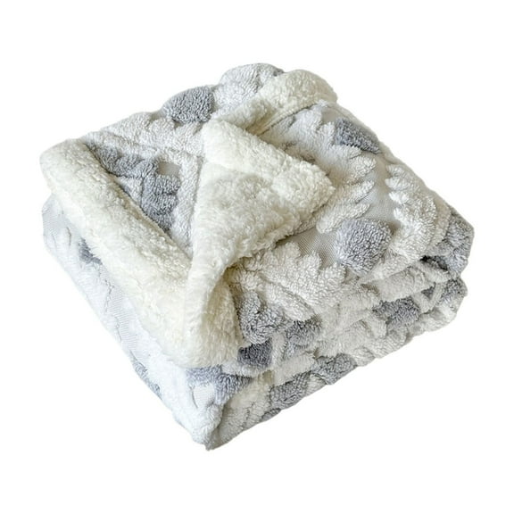 geerera Jacquard Boho Fleece Throw Blanket Soft Cozy Fuzzy Plush Blanket Thick Warm Blanket for Bed, Sofa, Living Room, 39"X59"
