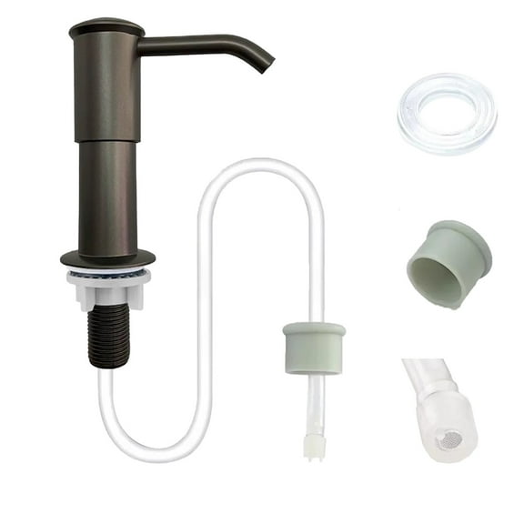 geerera Kitchen Sink Soap Dispenser, Under Sink Soap Dispenser with Press Pump Head Extension Tube,for Kitchen Bathroom