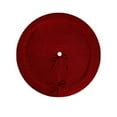 thumbnail image 1 of geerera Knitted Christmas Tree Skirt, 24" Red Tree Skirt for Xmas Holiday Home Party Decoration, 1 of 6