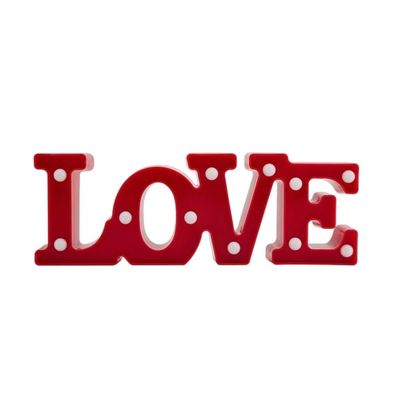 geerera LED Love Marquee Sign, Light-Up Love Letters for Wedding and Home, Romantic Decorative Lighted Sign, Valentines Day Wall Decor, Bedroom Ambiance Light