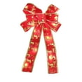 thumbnail image 1 of geerera Large Christmas Bow with Warm Lights, Reindeer Snowflake Wreath Bow Winter Bow for Front Door Indoor Outdoor Wall Tree Topper Decoration Supplies Xmas Ornament, 1 of 7