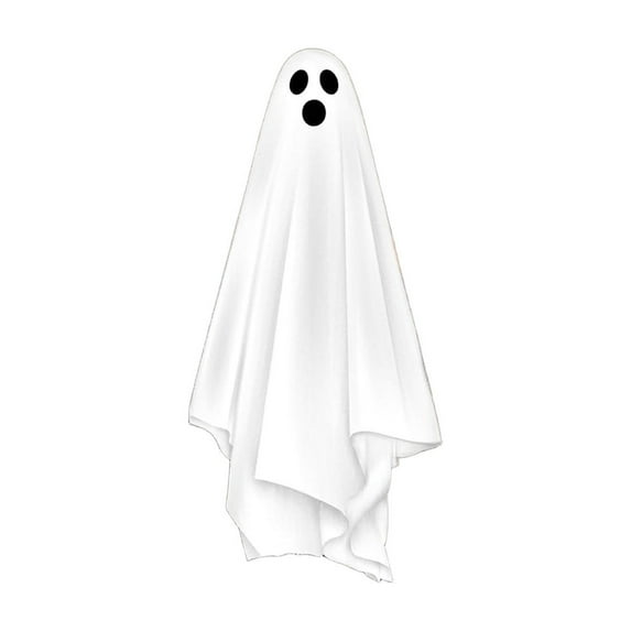 geerera Large Halloween Window Cling, Halloween Mirror Ghost Sticker, White Ghosts Halloween Window Decal for Halloween Home Holiday Party Store Glass Decoration