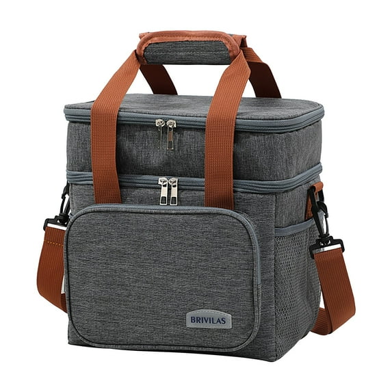 geerera Large Lunch Bag, Insulated Lunch Box,Reusable Waterproof Leakproof Durable Cooler Bag, for Men Women Adults Work Picnic Camping Daytrip