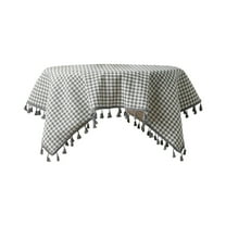 geerera Linen Small Floral Adornment Tablecloth Dirt Proof Heat Insulation Table Mat Suitable For Home Use 23.62x23.62in Tablecloth Coffee Table Tablecloth