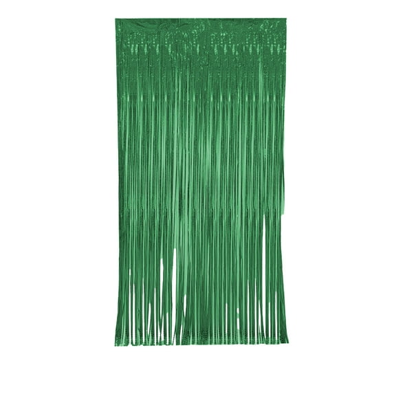 geerera Metallic Tinsel Foil Fringe Curtains Party Streamers Birthday Decorations Foil Fringe Photo Backdrop Party Supplies Fiesta Grad Theme Decorations,39"x79"