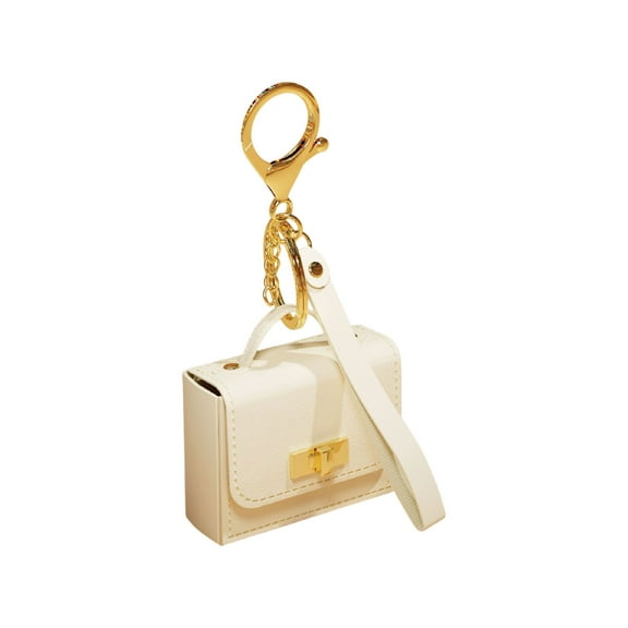 geerera Mini Leather Bag Keychain, Small Handbag Charm Pouch, for Women's Accessories, Coin Wallet Headphone Case, Decorative Keychains