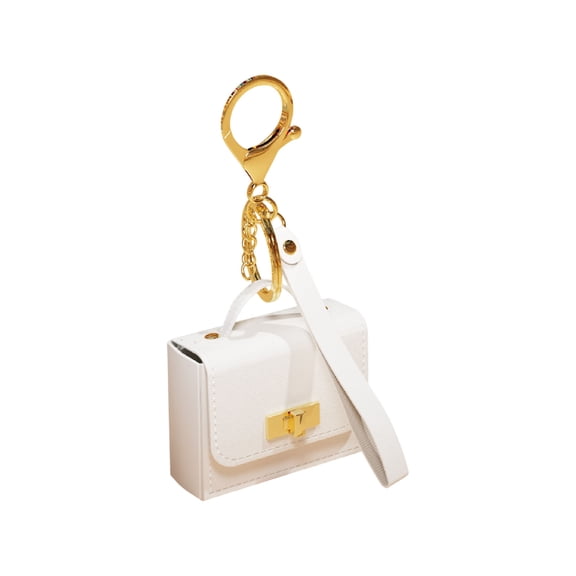 geerera Mini Leather Bag Keychain, Small Handbag Charm Pouch, for Women's Accessories, Coin Wallet Headphone Case, Decorative Keychains
