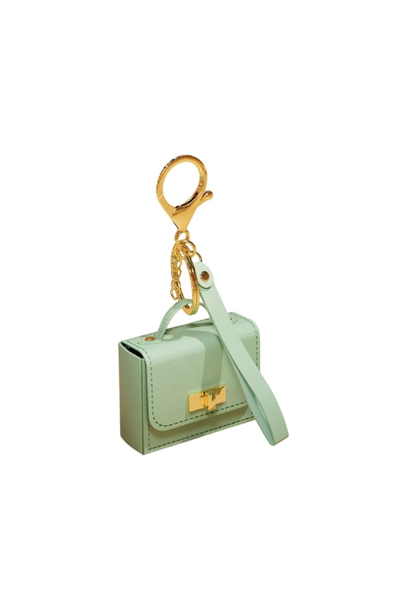 Mini Leather Bag Keychain, Small Handbag Charm Pouch, for Women's Accessories, Coin Wallet Headphone Case, Decorative Keychains