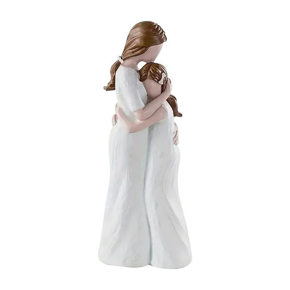 geerera Mother Daughter, Sisters Figurines Ornament, Home Character Resin Statue Decoration, Memorial Kinship Gift, for Home Bedroom Living Room Decor