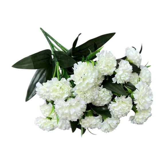 geerera Mother's Day Bouquet of Artificial Silk Flower Carnations, Multiple Color Options, Living Room Decoration Dining Table Ornaments Decorative Flowers