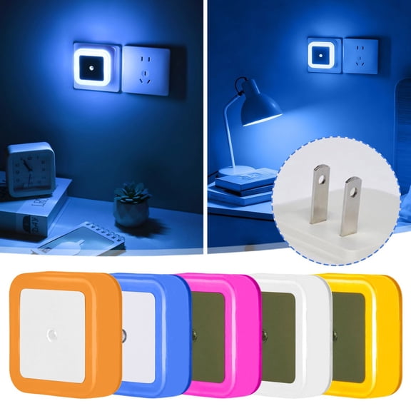 geerera Motion Sensor Light, Plug-In LED Night Light with Auto Motion Sensor, Warm White Wall Light for Hallway, Staircase, Bedroom, Kitchen, Home Safety Lighting