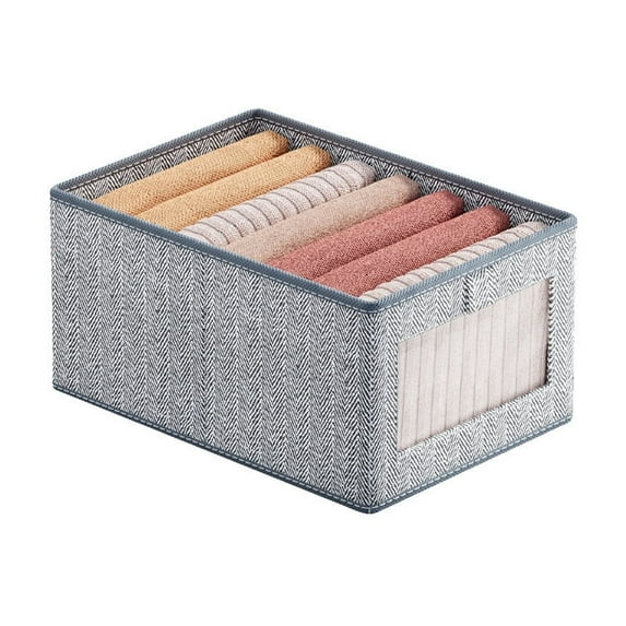 geerera Non-Woven Storage Box, Foldable Fabric Organizer Trapezoid Storage Bin Multi-Purpose Storage Container for Toys, Books, Towel, Clothes
