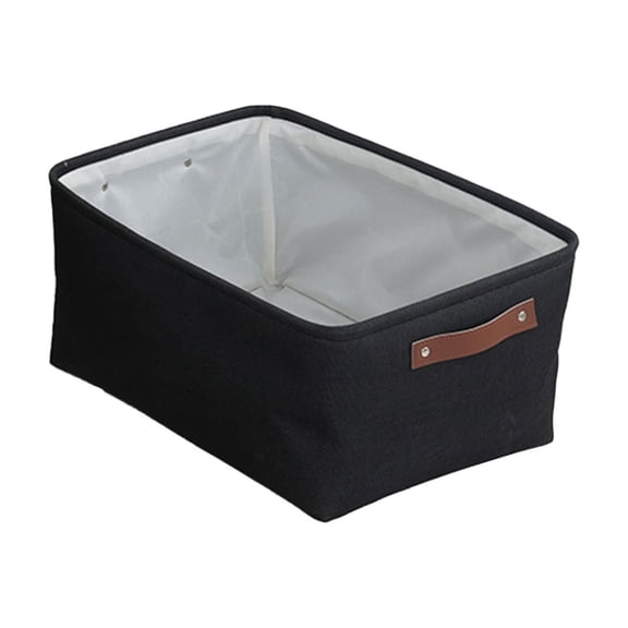 geerera Non-Woven Storage Box with Handles, Foldable Fabric Organizer Trapezoid Storage Bin Multi-Purpose Storage Container for Toys, Books, Towel, Clothes