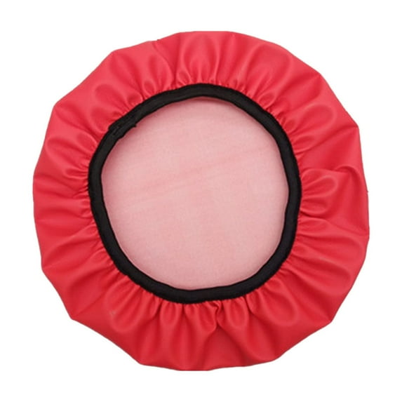 geerera PU Bar Stool Covers, Waterproof, Washable Round Seat Covers with Elastic Bands, Anti-Slip Seat Cover,13.78 inch Fits most standard round stool seats