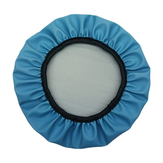 geerera PU Bar Stool Covers, Waterproof, Washable Round Seat Covers with Elastic Bands, Anti-Slip Seat Cover,13.78 inch Fits most standard round stool seats