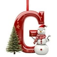 thumbnail image 1 of geerera Personalized Letter Ornaments, Snowman Christmas Tree Pendants, DIY Holiday Decor, for Customized Gifts, Festive Tree Trimming, Home Celebration, 1 of 3
