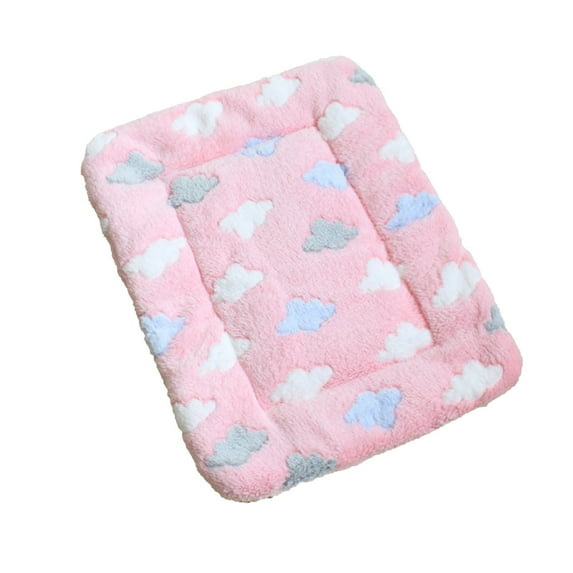 geerera Pets Dog Crate Pad, Ultra Soft Pet Bed With Cute Print, Washable Mat for Medium Small Dogs, Reversible Fleece Kennel Liner, Cat Bed 16 x 12 Inch