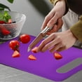 thumbnail image 1 of geerera Plastic Cutting Board with Handle, Non-Slip Kitchen Chopping Board for Fruits, Vegetables and Meat, Double-Sided Prep Board, 1 of 6