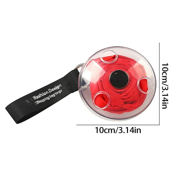 geerera Portable Disc Shopping Bag, Compact Reusable Grocery Bag with Stretch Tray, Foldable Storage Bag for Supermarket, Travel