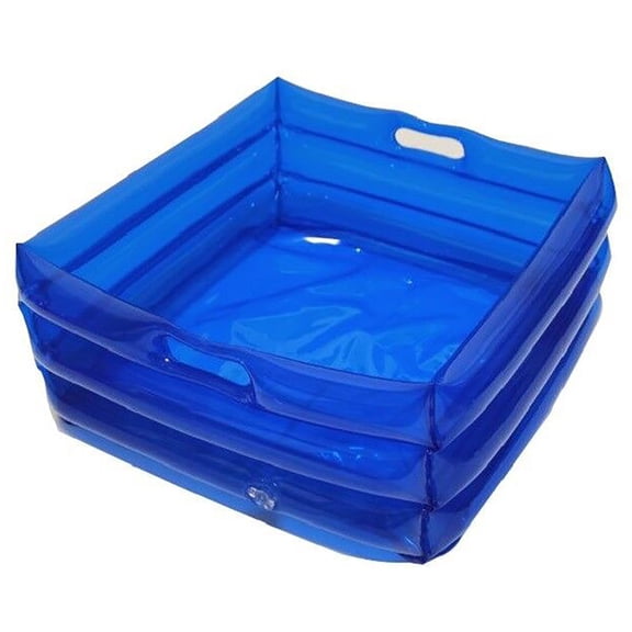 geerera Portable PVC Inflatable Foot Bath - Foldable Soaking Tub for Spa Pedicure - Compact Storage Water Basin for Home Outdoor Use